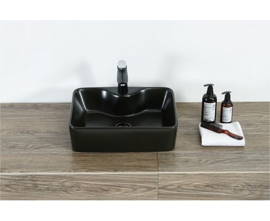 Накладная раковина Orange B01-475mb черная – изображение 5