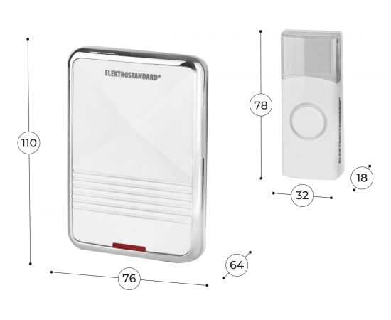 Электрический бытовой дверной звонок Elektrostandard / DBQ11M AC 36M IP44 / Белый a031379 – изображение 6