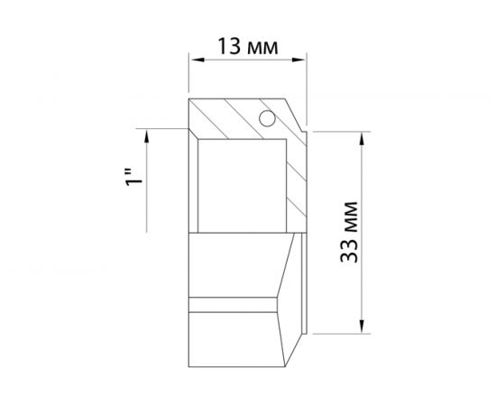 Заглушка VRT 1"", внутренняя, с контрольным отверстием, никель 1910-000025 503073 – изображение 9
