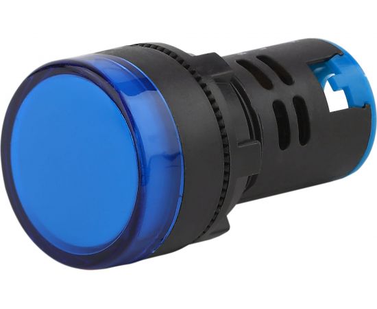 Лампа ЭРА AD22DS(LED)матрица d22мм, синий, 24В, AC/DC, 10/1000/12000 Б0045613 