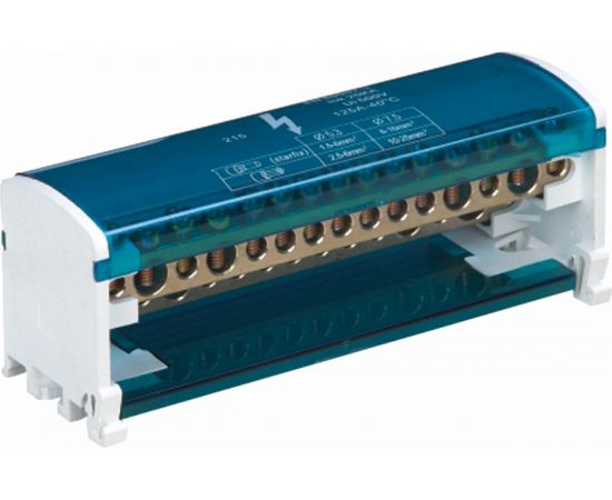 Шины на DIN-рейку STEKKER в корпусе (кросс-модуль) 2x15 L+PEN LD505-215 39682 