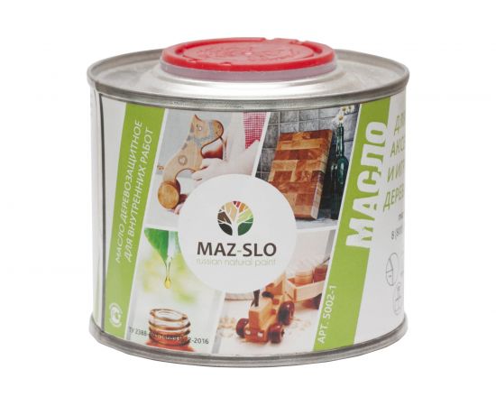 Масло для кухонных аксессуаров и игрушек из дерева MAZ-SLO цвет Вереск 0.35л 8070883 