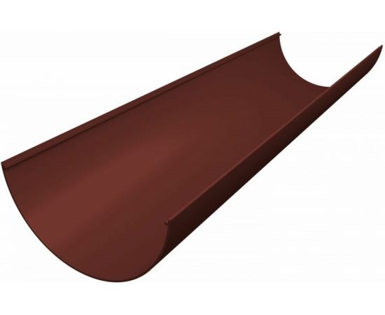 Английский желоб GrandLine ПВХ, 3 м, шоколадный RAL 8017 