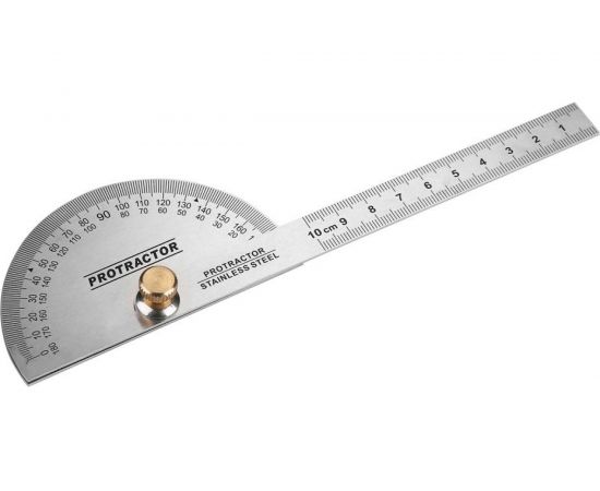 Транспортир с линейкой DEKO из нержавеющей стали 198мм DKM198041-0221 