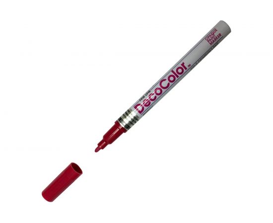 Лаковый маркер MARVY UCHIDA с круглым наконечником 1-2мм алый CRIMSON LAKE MAR200/46 