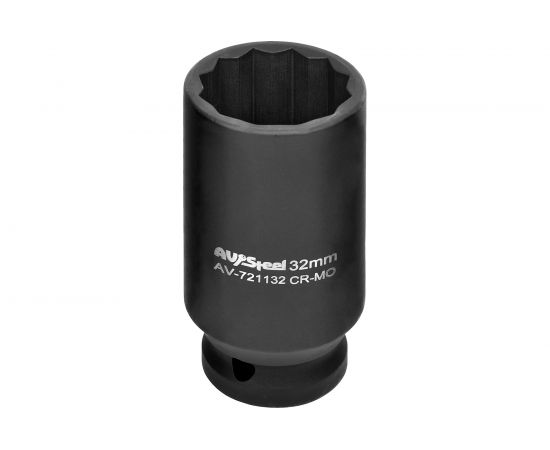 Головка ударная двенадцатигранная удлиненная (32 мм; 1/2DR) AV Steel AV-721132 