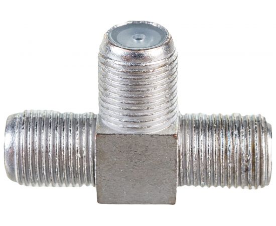 Антенный переходник тройник Pro Legend F розетка - F розетка - F розетка, металл PL2023 