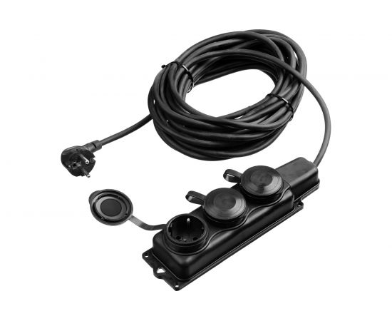 Силовой удлинитель ЗУБР КГ 325-Ш3 10 м, 4000 Вт, 3 гнезда 55024-10 