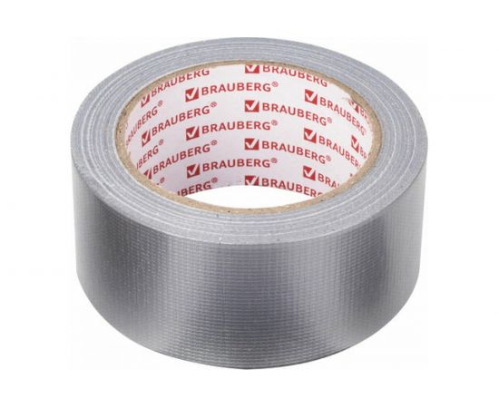 Клейкая армированная лента BRAUBERG 50 мм х 40 м, прочная тканевая основа, европодвес 606771 – изображение 2
