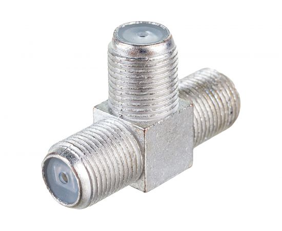 Антенный переходник тройник Pro Legend F розетка - F розетка - F розетка, металл PL2023 – изображение 2