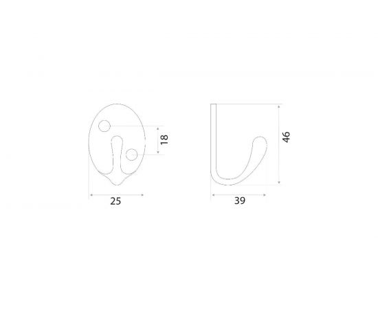 Крючок Trodos 04.21.03 Альфа, белый 302055 – изображение 2