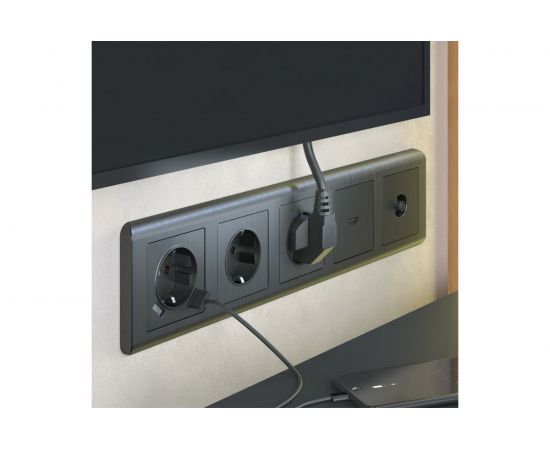 ТВ-розетка Werkel W1183004 оконечная графит a050758 – изображение 2