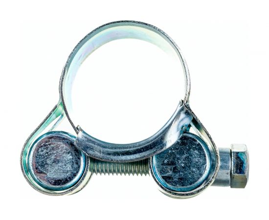 Силовой хомут Nord-Yada Д: 20-22 мм, Ш: 18 мм, Т: 0,6 мм, болт: М5х40, оцинкованная сталь 905983 – изображение 2