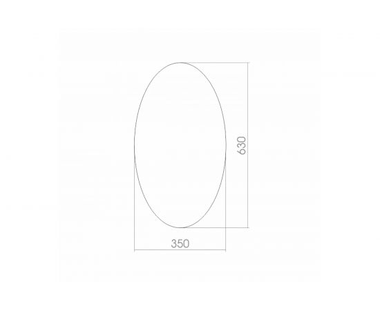 Зеркало mixline овал 350х630 525519 – изображение 2