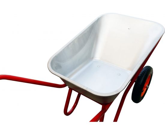 Строительная 2-х колесная тачка Промышленник 110л. пневмо колесо усиленная цинк. ПРОМ-110У2КП – изображение 3