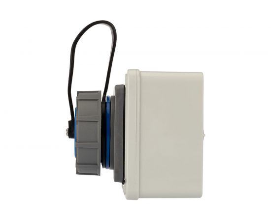 Настенная влагозащищенная розетка REXANT с крышкой 16 А, 2Р+РЕ, IP68 111-125 – изображение 3