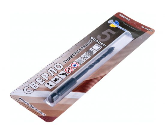 Сверло универсальное квадро 5 мм TRIO-DIAMOND 440105 – изображение 3