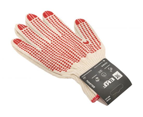 Рабочие перчатки EKF Master ТОЧКА с ПВХ-покрытием 10 класс, 9 размер pe10ct-9-mas – изображение 3