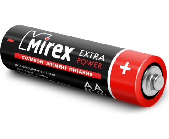 Солевая батарея Mirex R6 / AA 1,5V 2 шт, shrink 23702-ER6-S2 – изображение 3