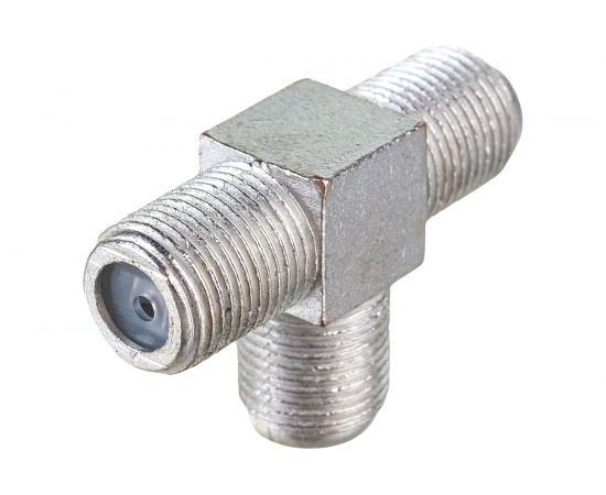 Антенный переходник тройник Pro Legend F розетка - F розетка - F розетка, металл PL2023 – изображение 4