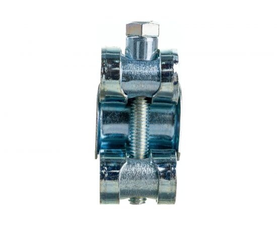 Силовой хомут Nord-Yada Д: 20-22 мм, Ш: 18 мм, Т: 0,6 мм, болт: М5х40, оцинкованная сталь 905983 – изображение 4