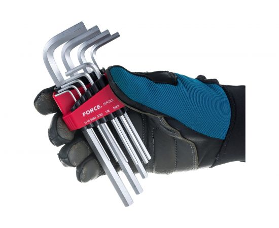 Набор Г-образных дюймовых средних шестигранников FORCE 5093LS – изображение 5