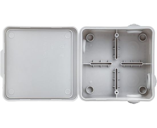 Распаячная коробка EKF, КМР-030-014 с крышкой, наружная, 8 мембранных вводов, IP54 розничный стикер plc-kmr-030-014-r – изображение 5