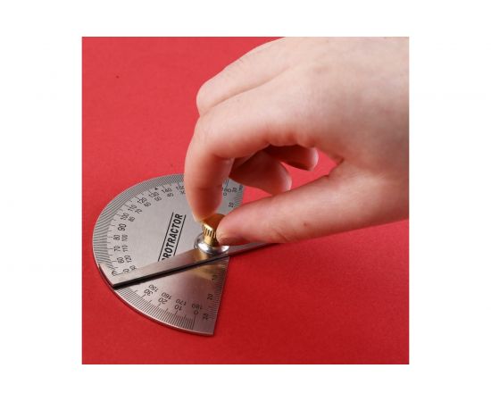 Транспортир с линейкой DEKO из нержавеющей стали 198мм DKM198041-0221 – изображение 5