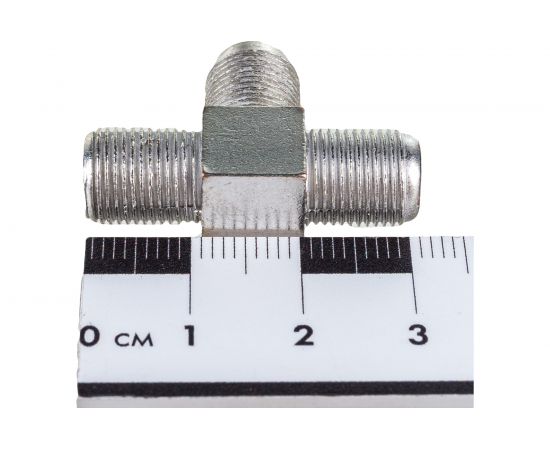 Антенный переходник тройник Pro Legend F розетка - F розетка - F розетка, металл PL2023 – изображение 5