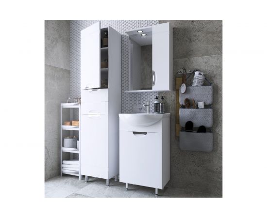 Напольный пенал ИТАНА Nrava Aqua Адель 40 400х320х1900 55858 – изображение 8