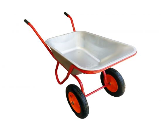 Строительная 2-х колесная тачка Промышленник 110л. пневмо колесо усиленная цинк. ПРОМ-110У2КП – изображение 8