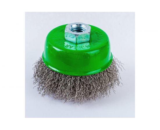 Щетка чашечная 13-165 75 мм; M14 для УШМ, ворс гофр нерж сталь EuroBrush EB-ISS2 