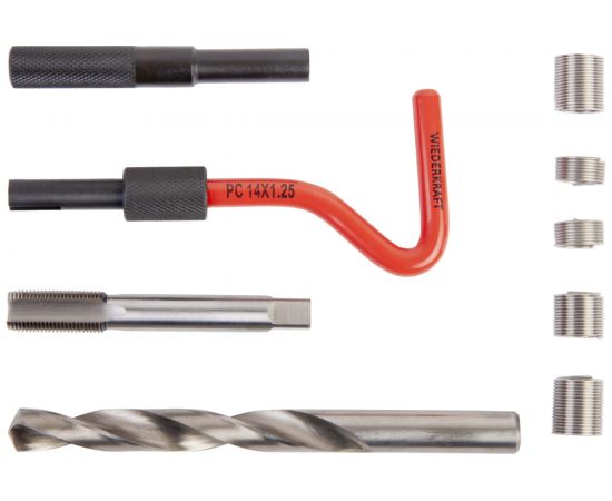 Набор для восстановления резьбы WIEDERKRAFT M14x1.25 16 предметов WDK-ST1412 