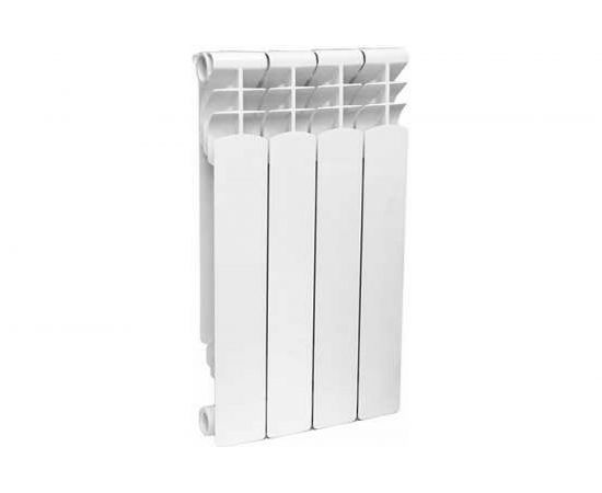 Алюминиевый секционный радиатор STI RUS (F) 500/80 4 секции, белый, боковое подключение 19112021011 