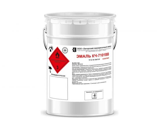 Эмаль ЗАГОРСКИЙ ЛАКОКРАСОЧНЫЙ ЗАВОД КЧ-7101 ВВ салатовый, 4 кг ZLK05330 