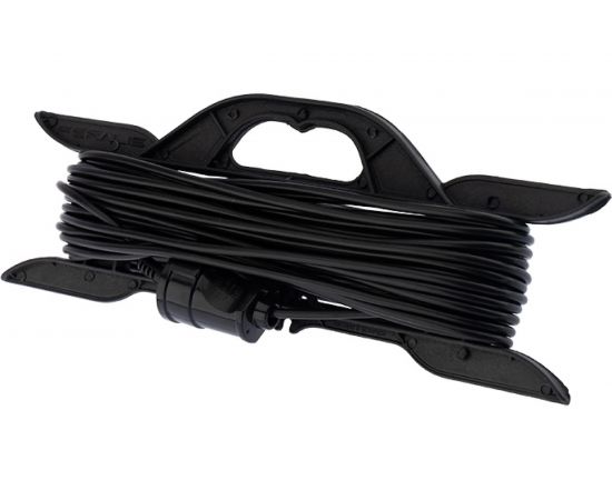 Удлинитель на рамке PROconnect ПВС 2х0.75, 20 м, без заземления, 6 А, 1300 Вт, IP20, черный Россия 11-7102 