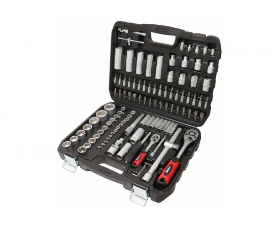 Набор инструмента WMC TOOLS 1/2, 1/4 6гр. 4-32мм 108 пр WMC-41082-5 