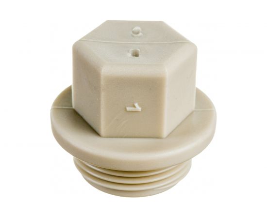 Заглушка пробка RTP PN25 с резьбой 3/4, серая 10916 