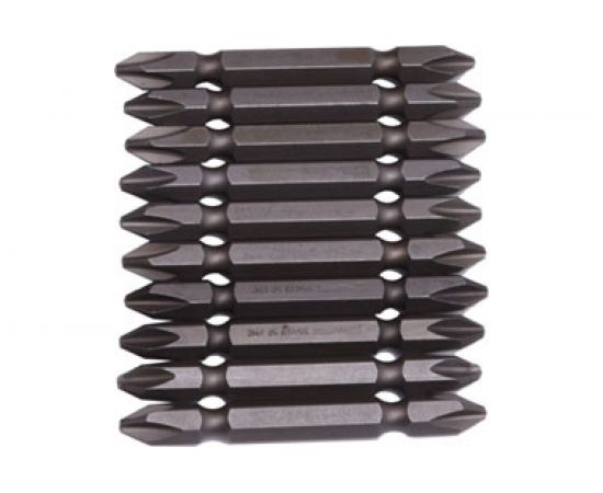 Набор бит двусторонних закаленных (10 шт; PH2; 110 мм; сталь S2) HARDEN 550604 