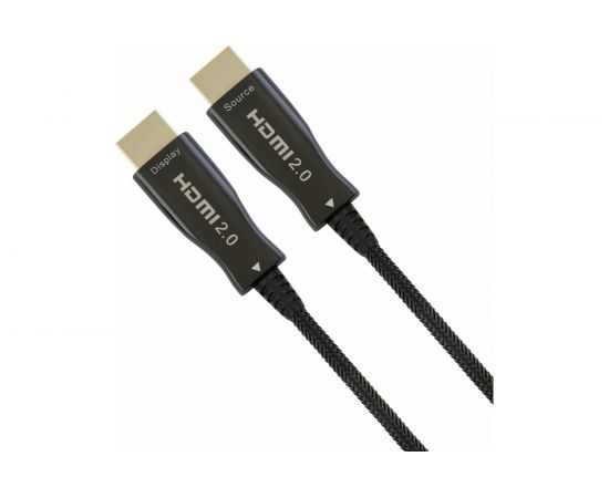 Активный оптический HDMIv2.0 кабель Cablexpert 50м 19M/19M AOC Premium S позолоченные разъемы экран CCBP-HDMI-AOC-50M – изображение 2