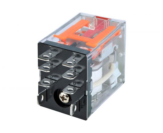 Миниатюрное силовое реле Релеон 2 CO контакта 10а ; 230в Ac; блокируемая кнопка проверки, RP532823005 – изображение 2