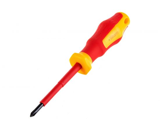 Крестовая отвертка Sturm 1040-17-PH1-80 ДИЭЛЕКТРИЧЕСКАЯ, эрго ручка, PH1х80мм – изображение 2