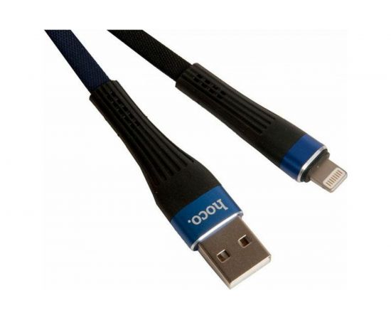 Кабель USB Hoco U39 Slender для Lightning, 2.4А, длина 1.2м, синий 813520 – изображение 2