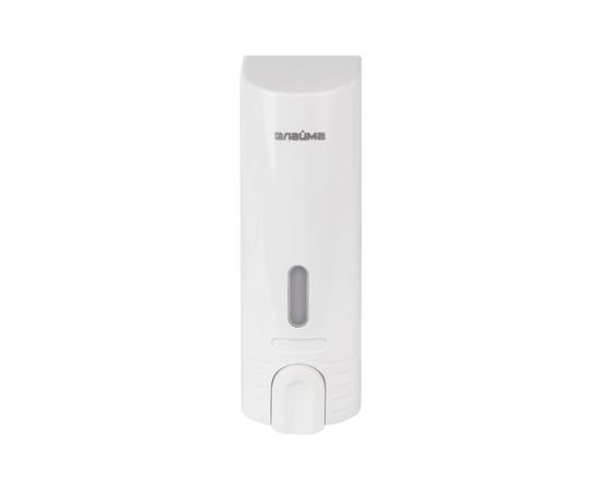 Диспенсер для жидкого мыла ЛАЙМА наливной, 0,38 л, ABS-пластик, белый, 603923 – изображение 2