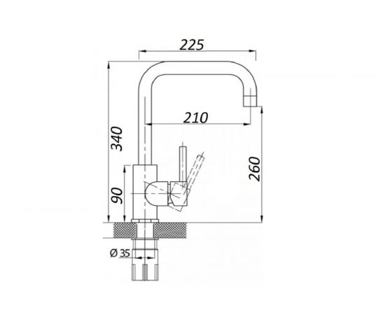 Смеситель для кухни WISENT 4998-4 – изображение 2