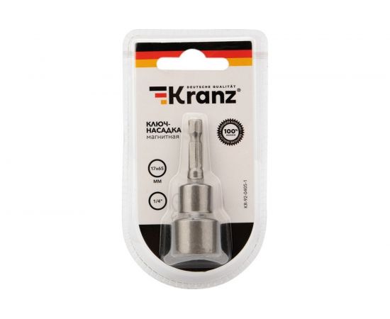 Бита с торцевой головкой магнитная (17x65 мм; 1/4"") KRANZ KR-92-0405-1 – изображение 3