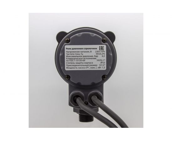 Реле давления воды стрелочное для скважинных насосов G1/2" EXTRA АКВАКОНТРОЛЬ РДС-30 – изображение 4
