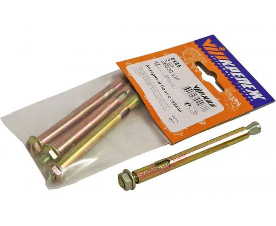 Анкерный болт с гайкой VIPкрепеж 8/85, 3 шт. 26020 VIP – изображение 4