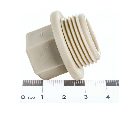 Заглушка пробка RTP PN25 с резьбой 3/4, серая 10916 – изображение 5