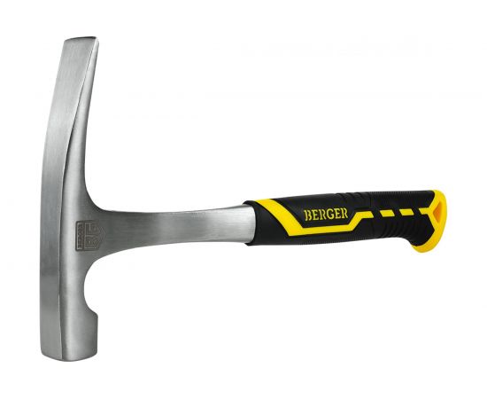 Молоток каменщика Berger BG цельнокованый 600 г., 3-компонентная рукоятка,BG1529 – изображение 5